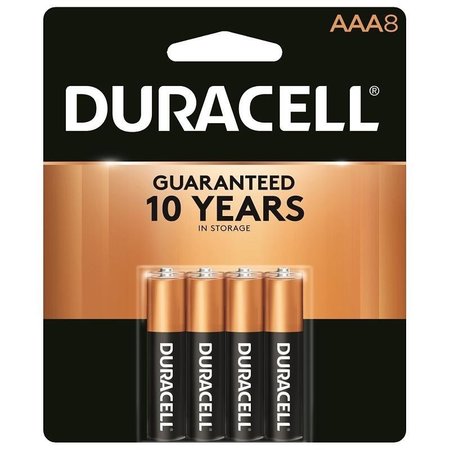 DURACELL Battery, 15 V Battery, 115 Ah, AAA Battery, Alkaline, Manganese Dioxide MN2400B8Z